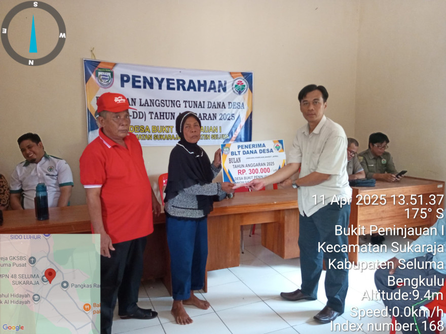 PENYALURAN BLT DD TAHAP 1-4 DESA BUKIT PENINJAUAN I TAHUN 2025