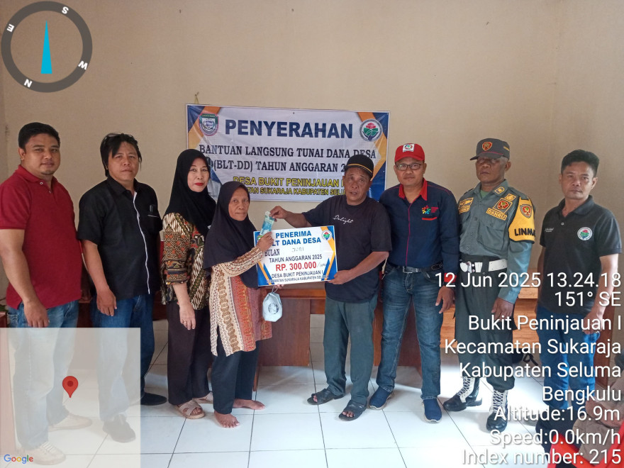 PENYALURAN BLT DD TAHAP 6 DESA BUKIT PENINJAUAN I