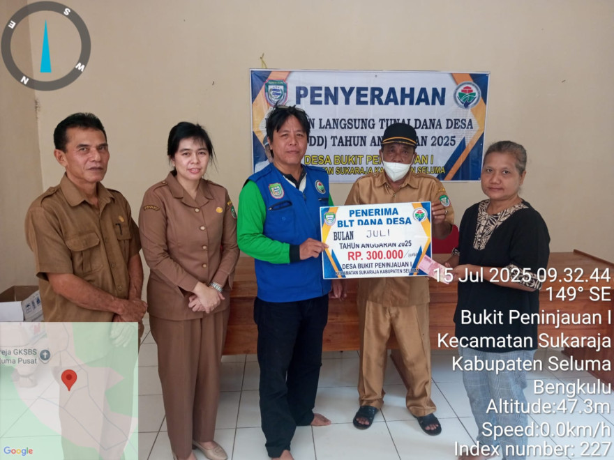 PENYALURAN BLT DD TAHAP 7 DESA BUKIT PENINJAUAN I TAHUN 2025
